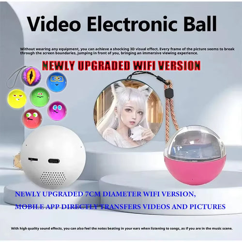 Mobile APP WIFI Version Can Customize 3D Crystal Balls, Audio and Video Electronic Balls, and Customize Gifts Memory Sphere